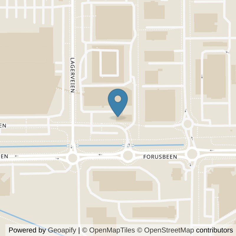 Map: location of EVO Fitness Forus in Stavanger