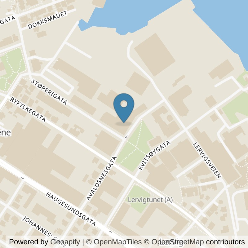 Map: location of EVO Fitness Storhaug in Stavanger