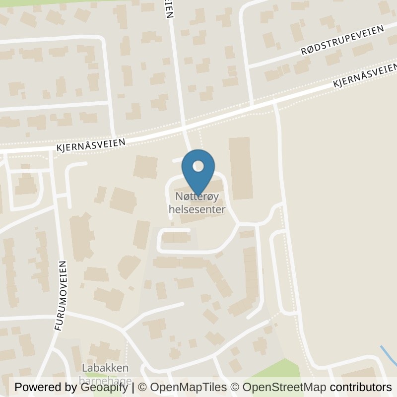 Map: location of EVO Fitness Nøtterøy in Vestskogen