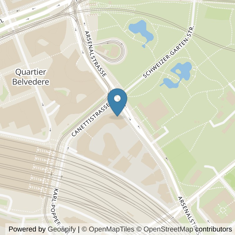 Map: location of EVO Vienna Bel & Main in Wien