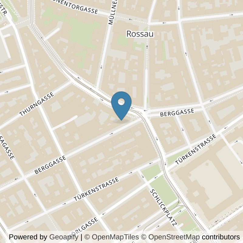 Map: location of EVO Vienna Berggasse in Wien