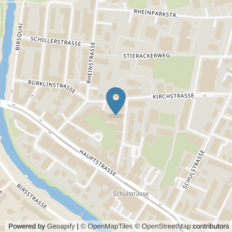 Map: location of EVO Fitness Evolution-fit in Birsfelden
