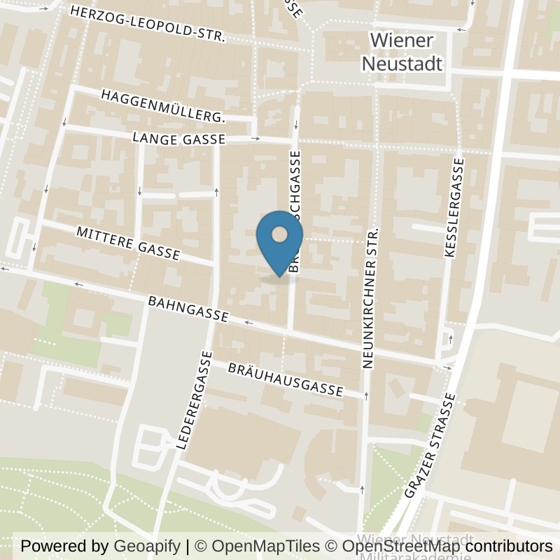 Map: location of EVO Fitness EVOLVE in Wiener Neustadt