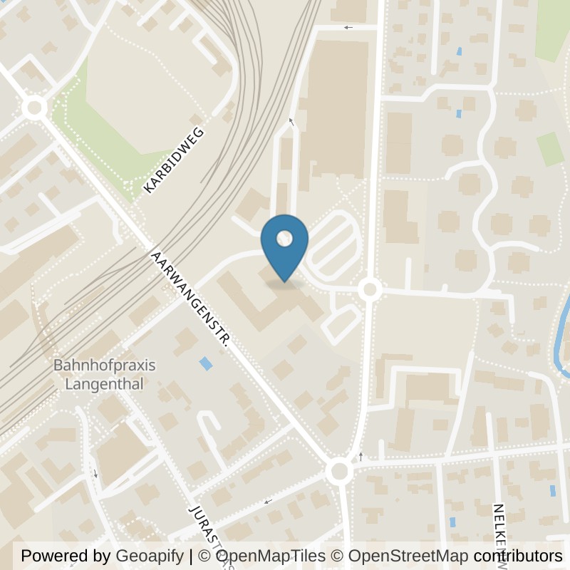 Map: location of EXO Sports AG in Langenthal
