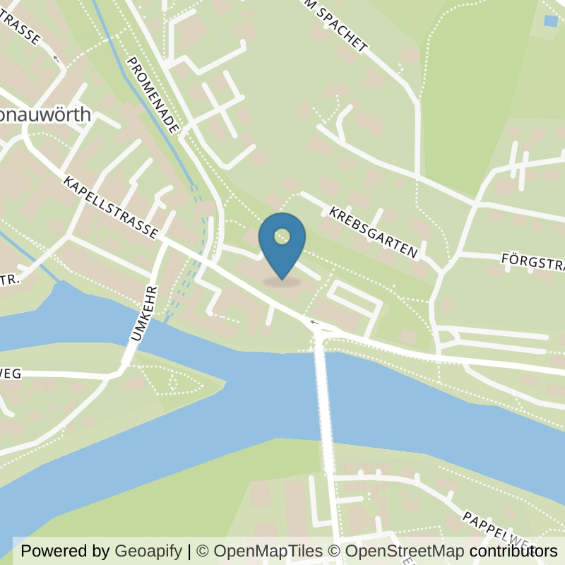 Map: location of Fair Fitness Donauwörth in Donauwörth