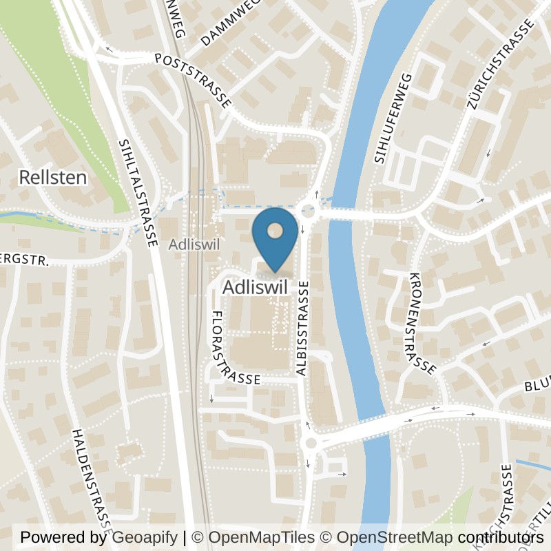 Map: location of Feel-Fit AG in Adliswil