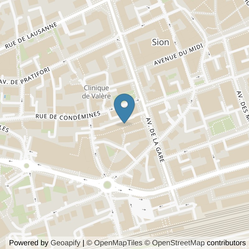 Map: location of Feel it Fit in Sion
