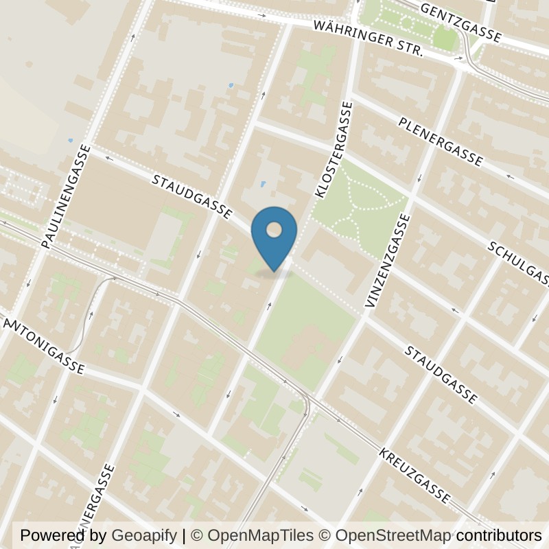Map: location of Feelgood Wien-Währing in Wien