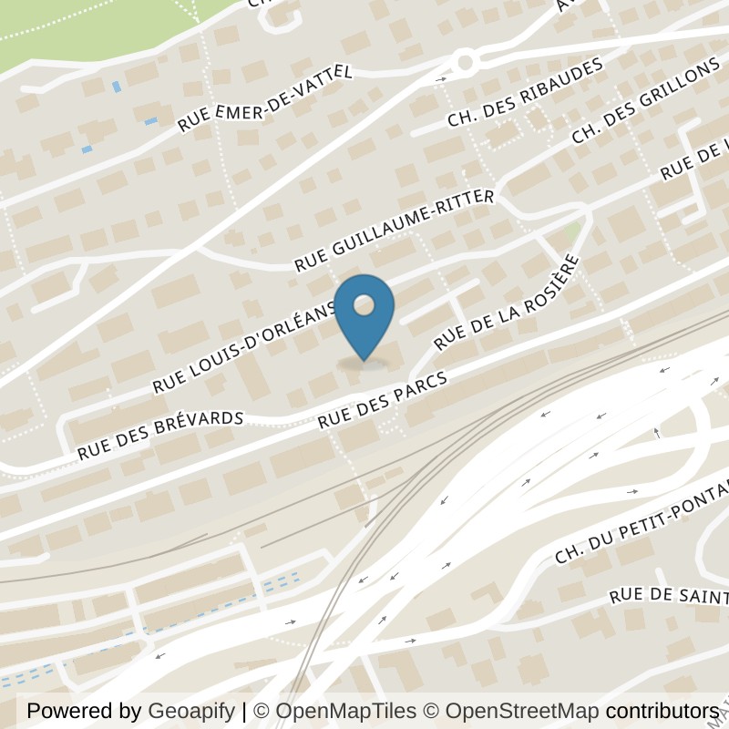 Map: location of Fit 2010 in Neuchâtel