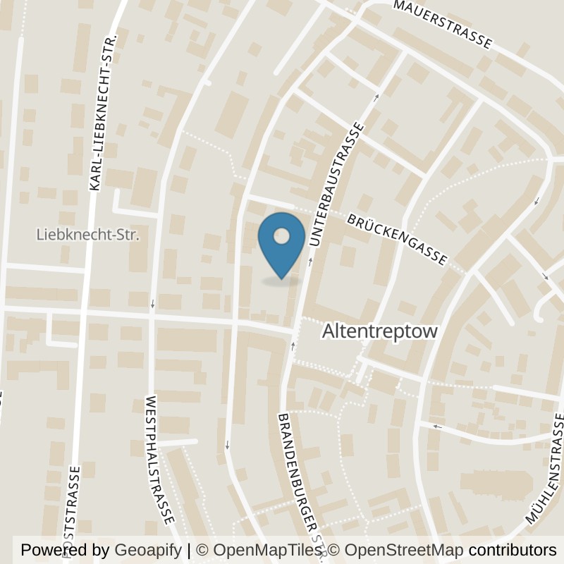 Map: location of fit+ Altentreptow in Altentreptow