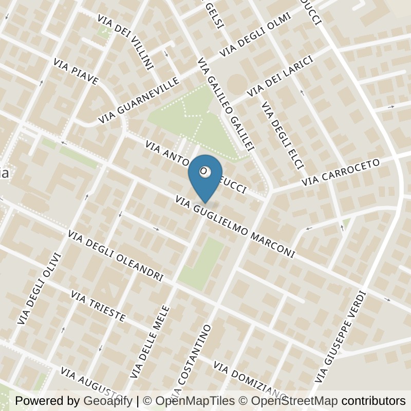 Map: location of Fit And Go Aprilia in Aprilia