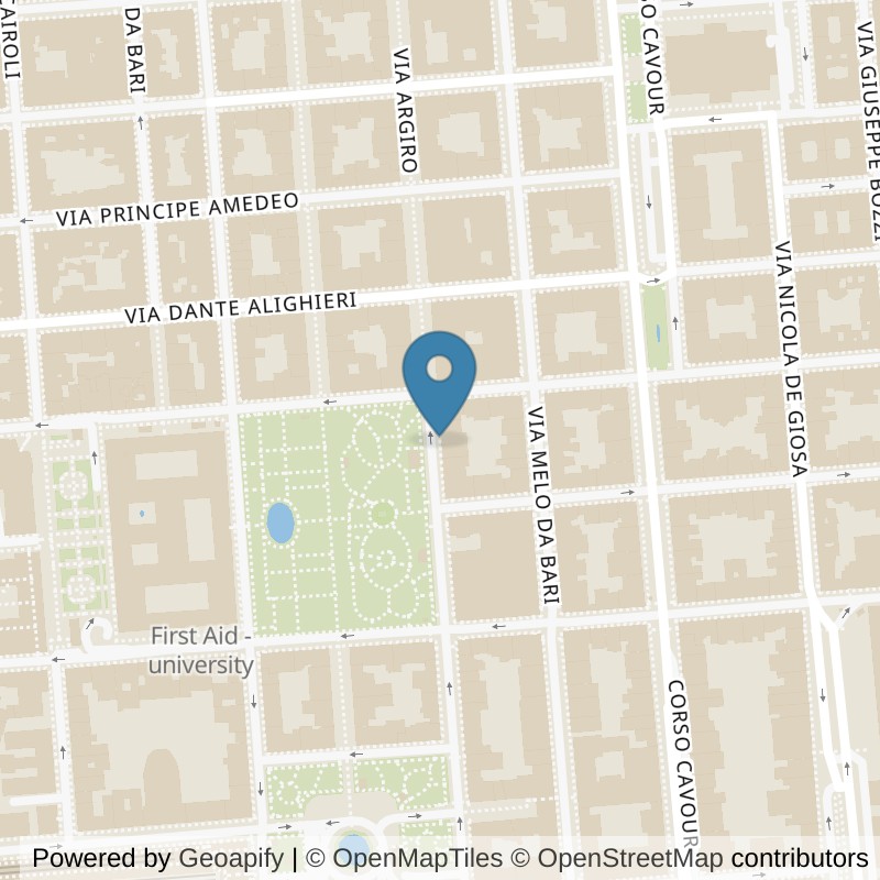 Map: location of Fit And Go Bari in Bari