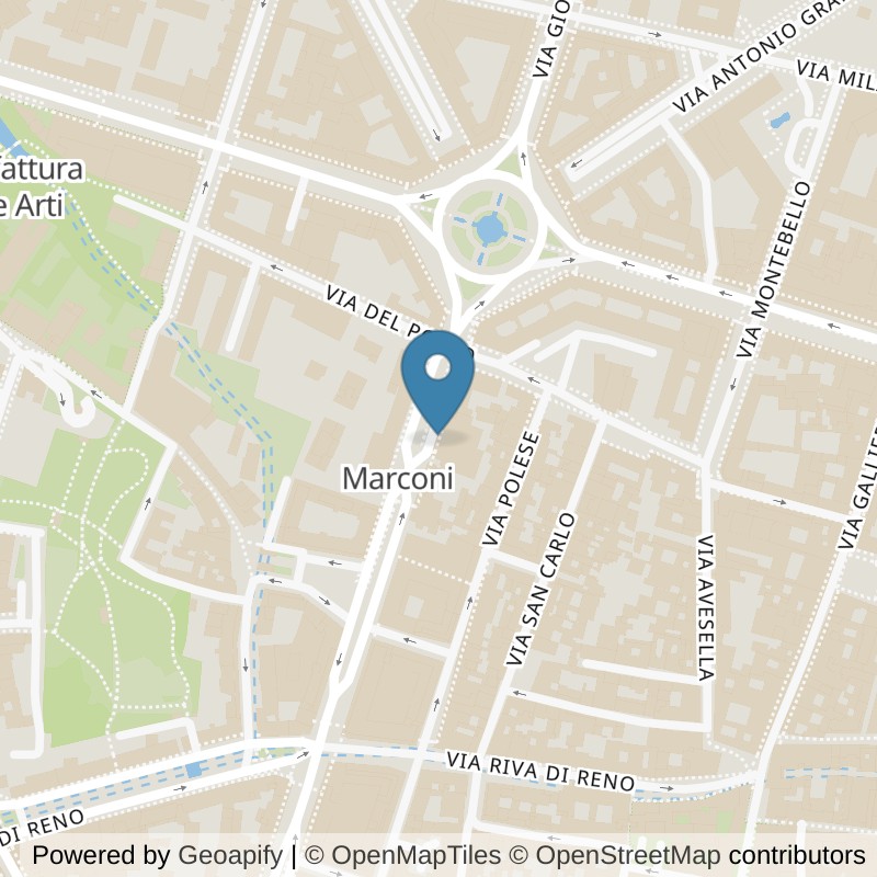 Map: location of Fit And Go Bologna Marconi in Bologna