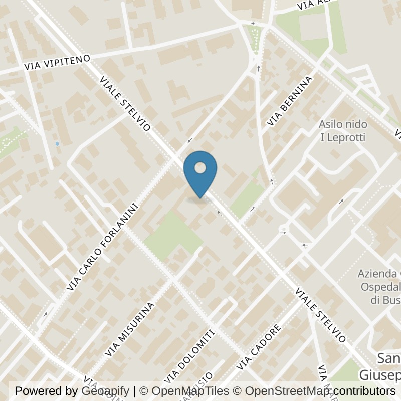 Map: location of Fit And Go Busto Arsizio in Busto Arsizio