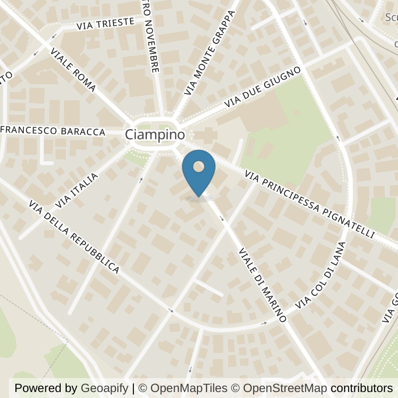 Map: location of Fit And Go Ciampino in Ciampino