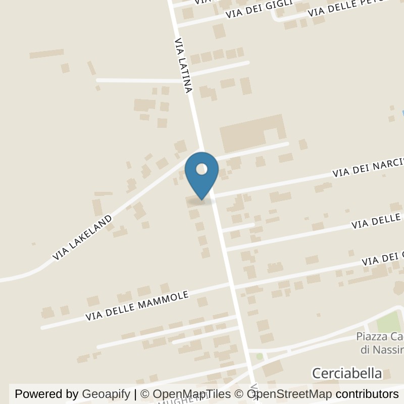 Map: location of Fit And Go Cisterna di Latina in Cisterna di Latina