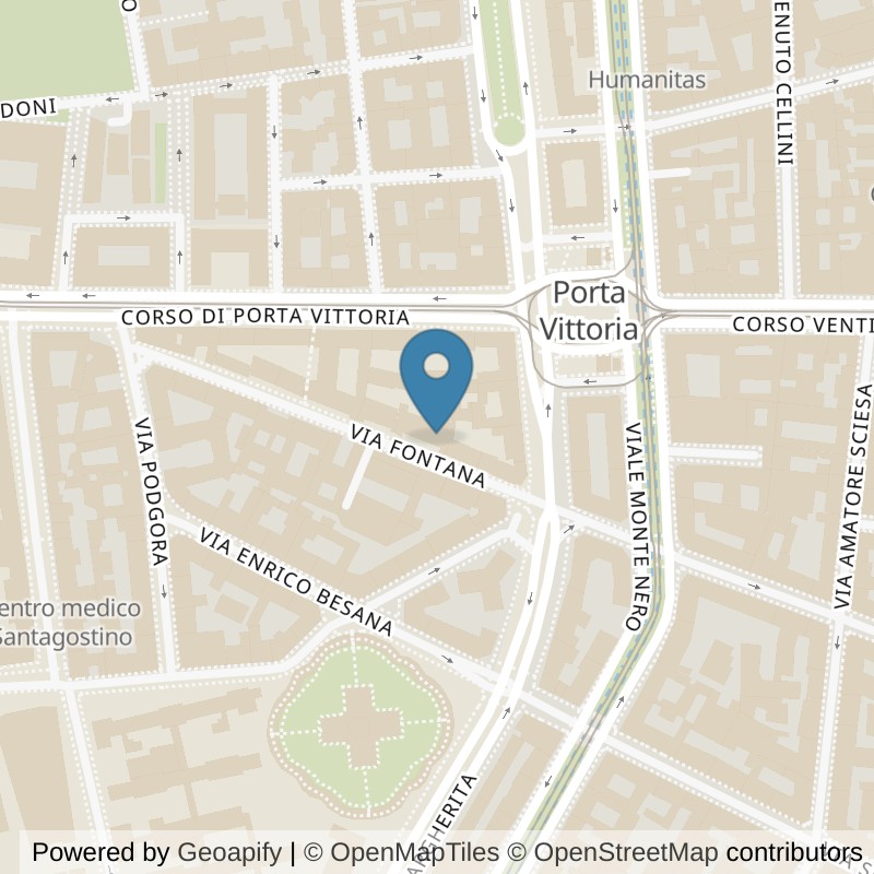 Map: location of Fit And Go Milano 5 Giornate in Milano