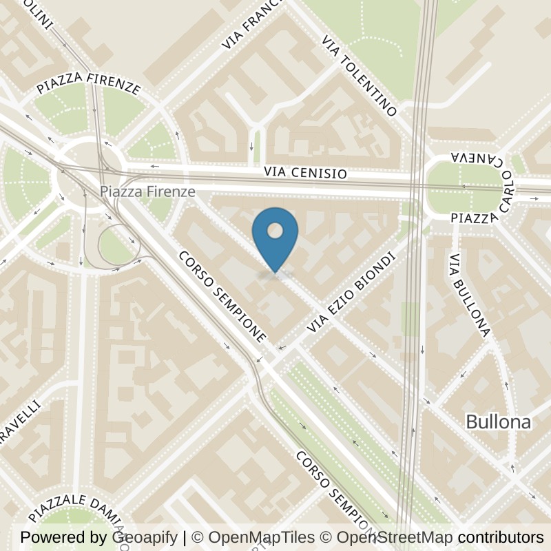 Map: location of Fit And Go Milano Sempione in Milano