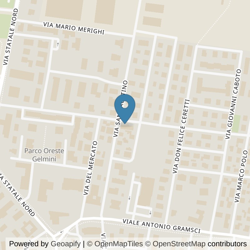 Map: location of Fit And Go Mirandola in Mirandola