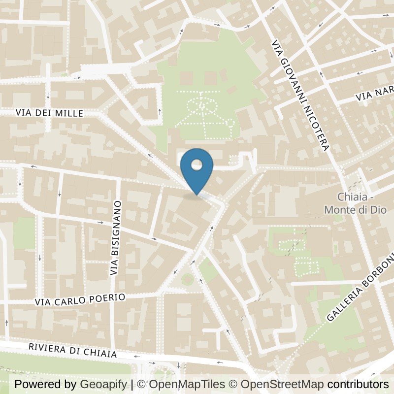 Map: location of Fit And Go Napoli Chiaia in Napoli
