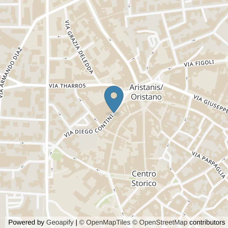 Map: location of Fit And Go Oristano in Oristano
