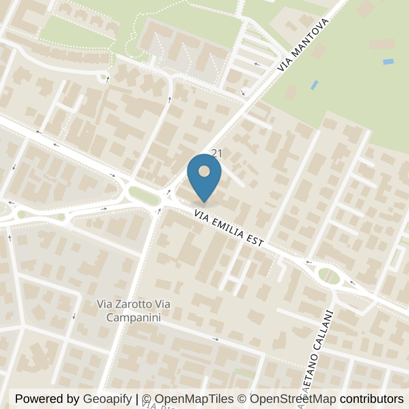 Map: location of Fit And Go Parma Emilia Est in Parma