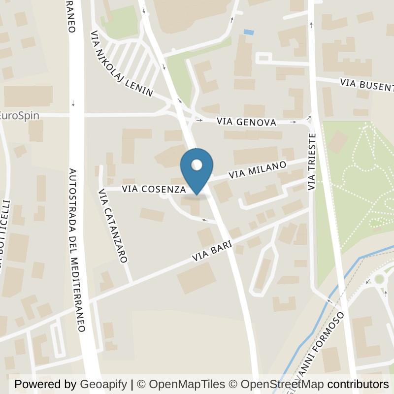 Map: location of Fit And Go Rende in Rende