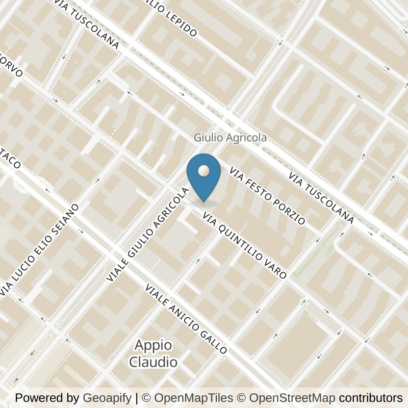 Map: location of Fit And Go Roma Appio Claudio in Roma