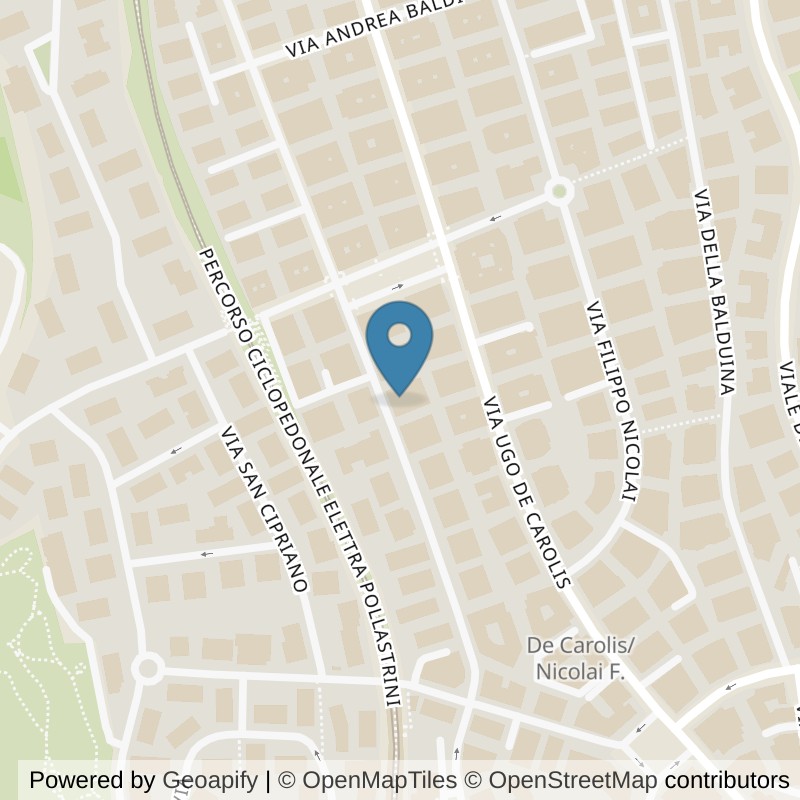 Map: location of Fit And Go Roma Balduina in Roma