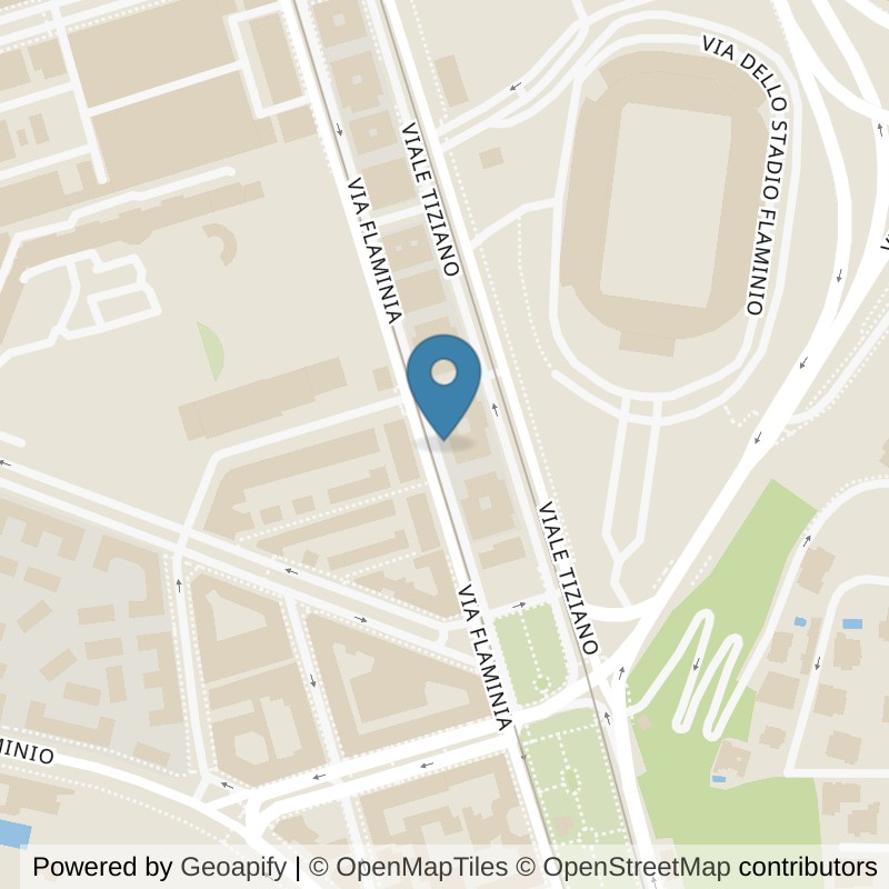 Map: location of Fit And Go Roma Flaminio in Roma