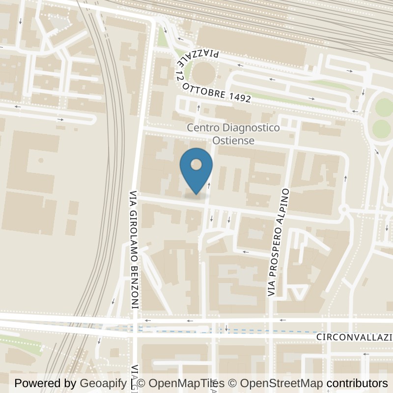 Map: location of Fit And Go Roma Ostiense in Roma