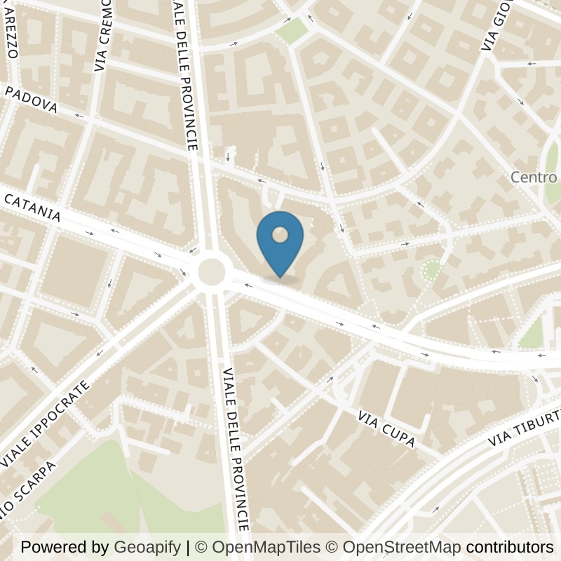 Map: location of Fit And Go Roma Piazza Bologna in Roma