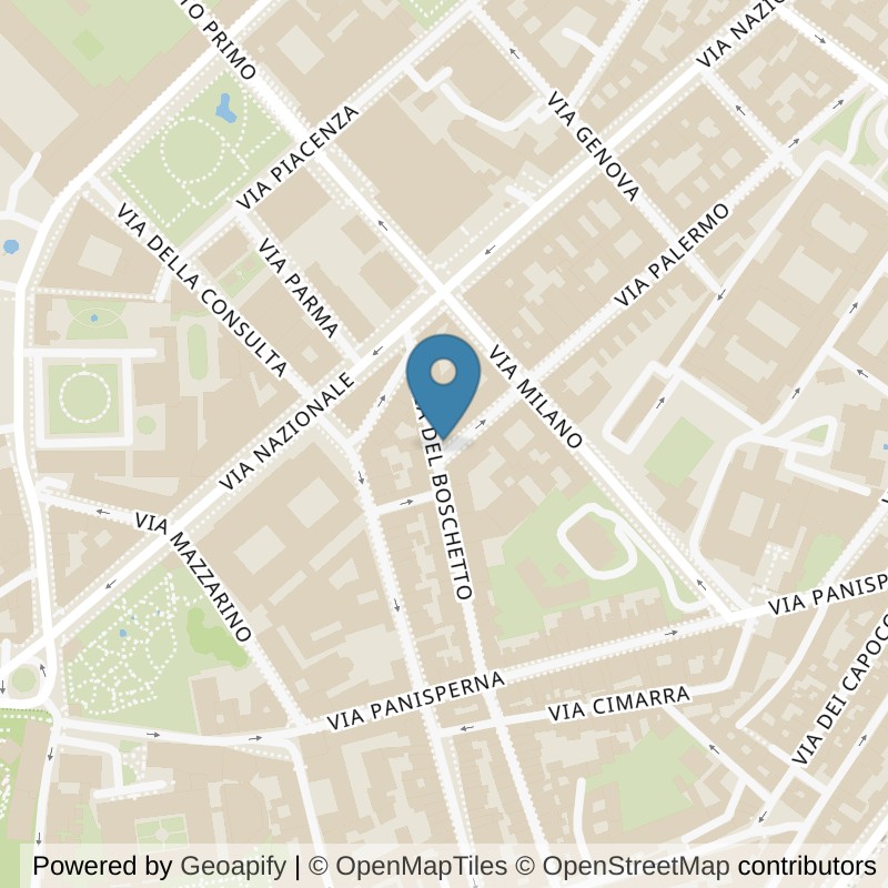Map: location of Fit And Go Roma Rione Monti in Roma