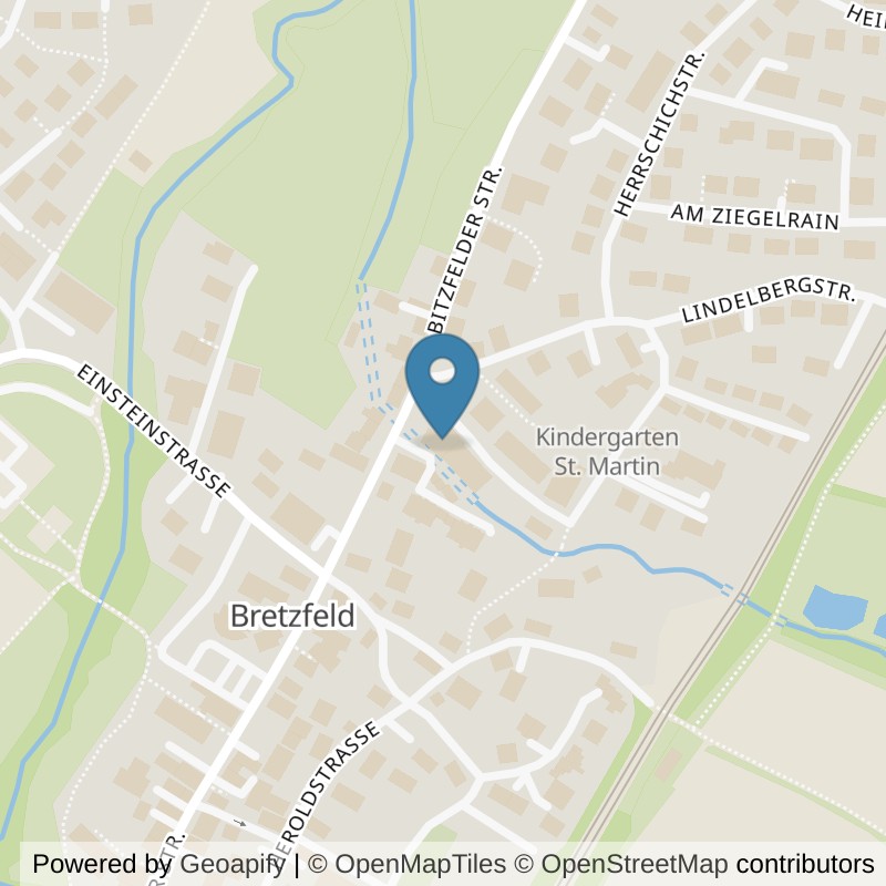 Map: location of fit+ Bretzfeld in Bretzfeld