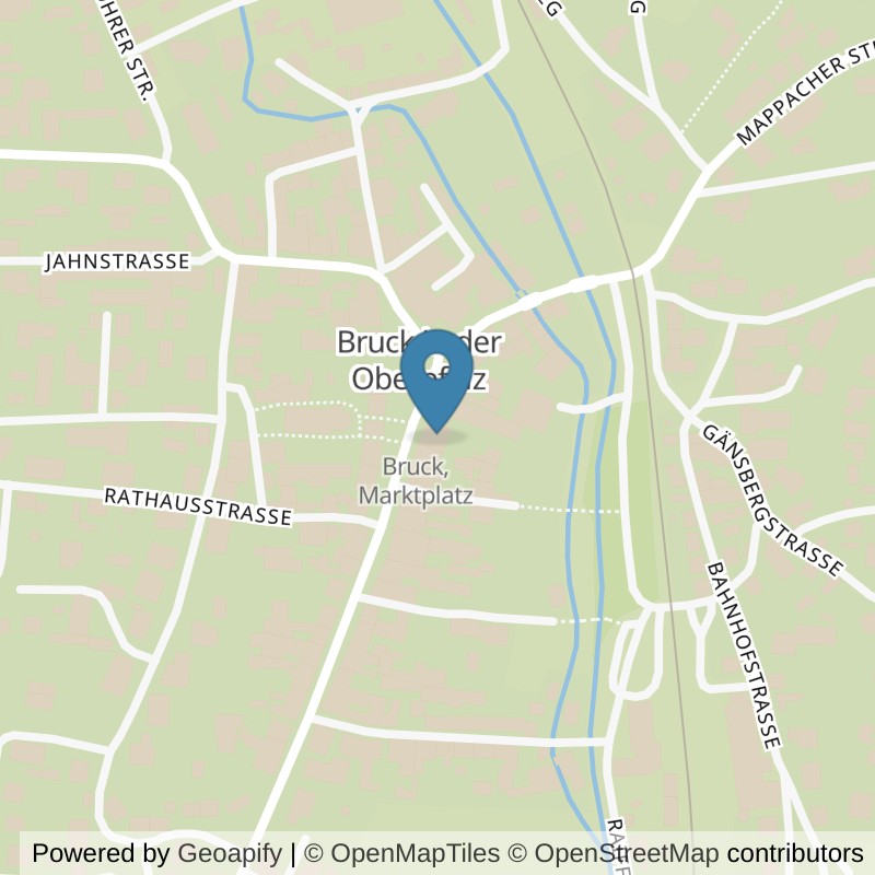 Map: location of fit+ Bruck in Bruck in der Oberpfalz