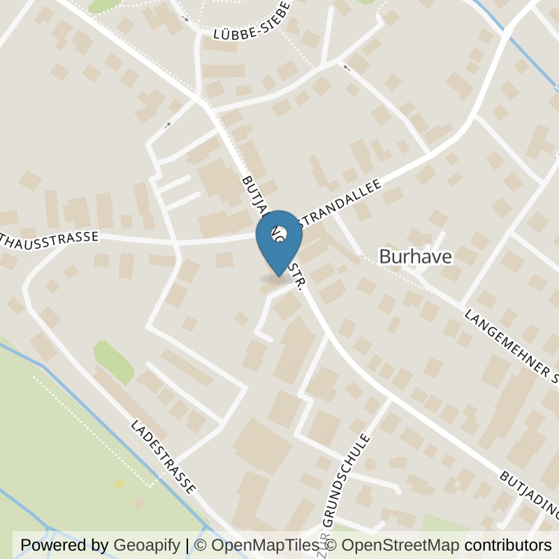 Map: location of fit+ Burhave in Butjadingen-Burhave