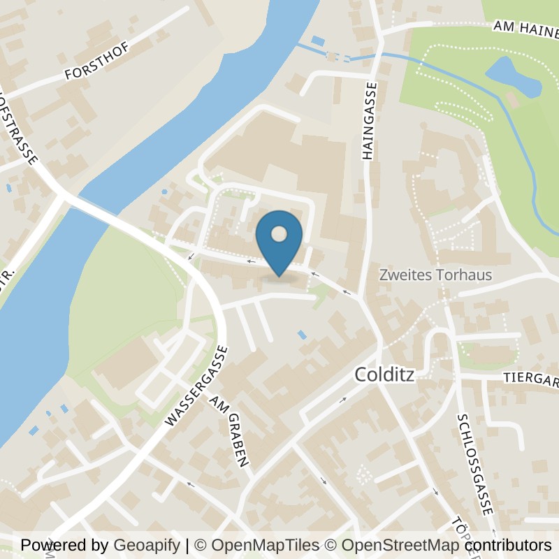 Map: location of fit+ Colditz in Colditz