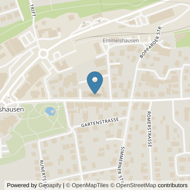 Map: location of fit+ Emmelshausen in Emmelshausen