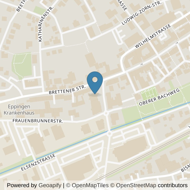 Map: location of fit+ Eppingen in Eppingen