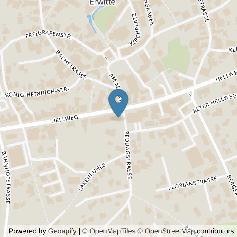 Map: location of fit+ Erwitte in Erwitte