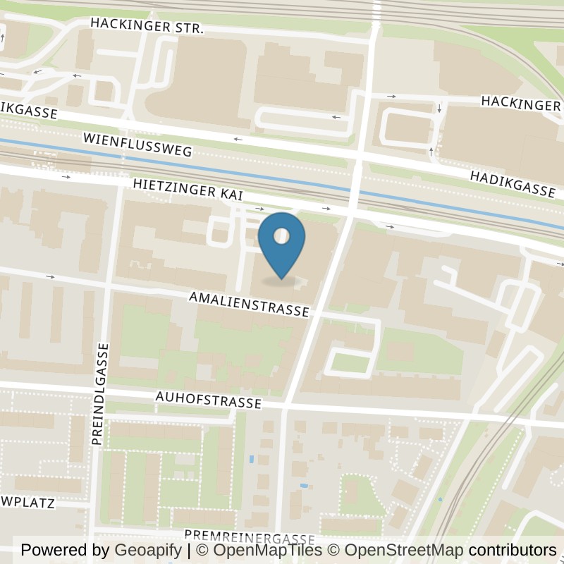 Map: location of Fit Fabrik Hietzing in Wien