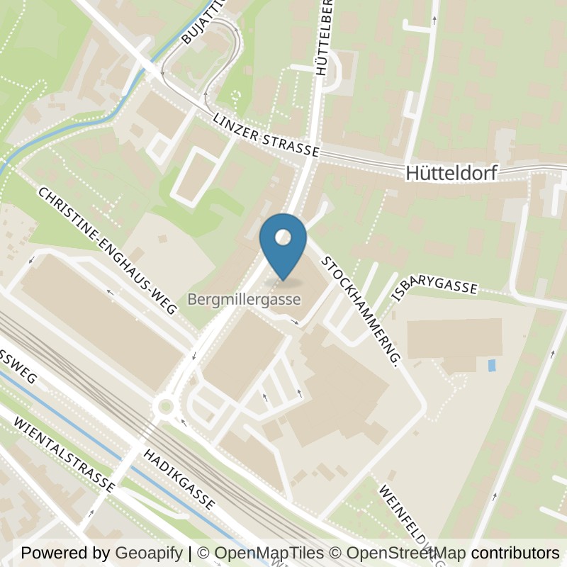 Map: location of Fit Fabrik Hütteldorf in Wien