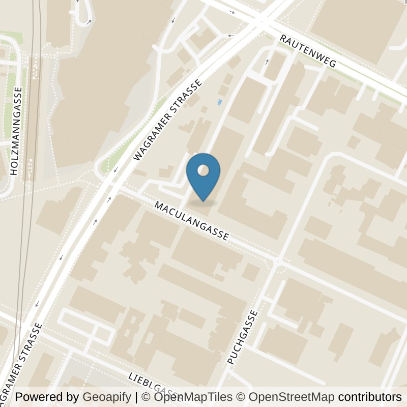 Map: location of Fit Fabrik Maculangasse in Wien