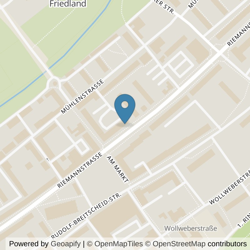 Map: location of fit+ Friedland in Friedland