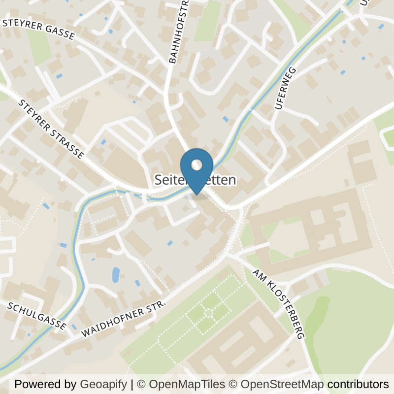 Map: location of Fit&Fun Energy Fitness Seitenstetten in Seitenstetten