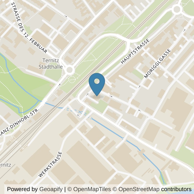 Map: location of fit&fun Fitnessstudio in Ternitz