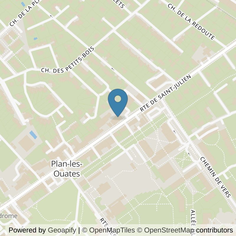 Map: location of FIT&YOU Plan-Les-Ouates (fit and you) in Plan-les-Ouates