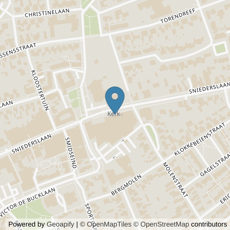 Map: location of fit20 Bladel in EC Bladel