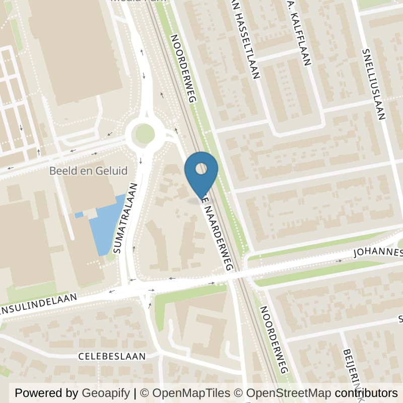 Map: location of fit20 Hilversum Media Park in Hilversum