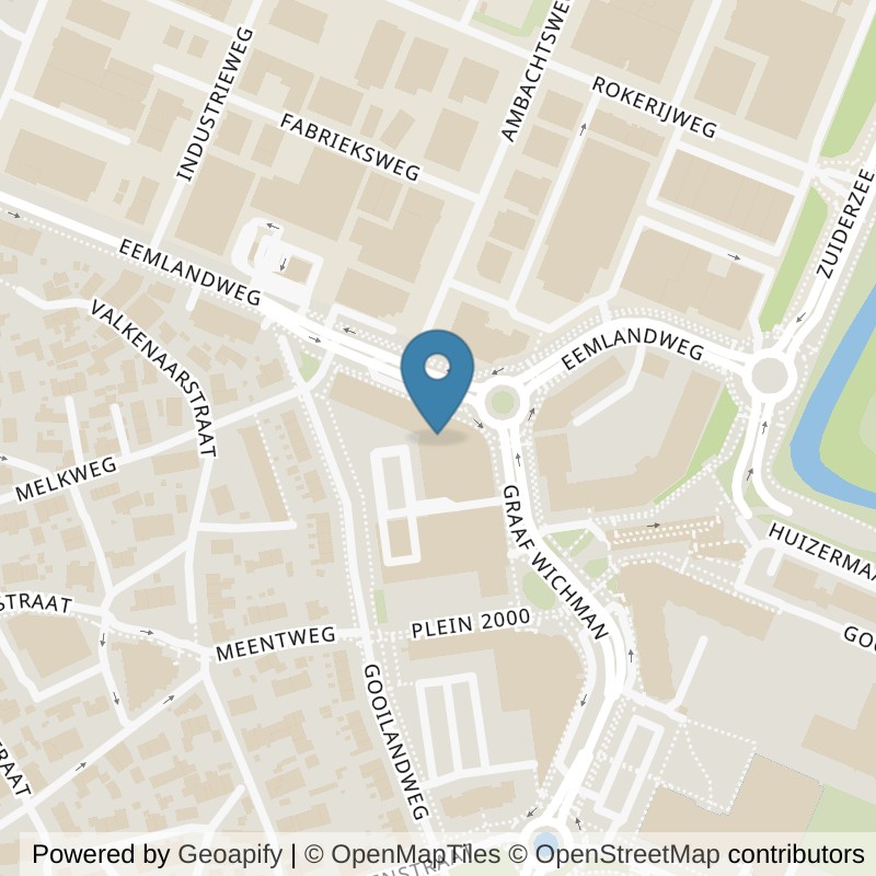 Map: location of fit20 Huizen in KK Huizen